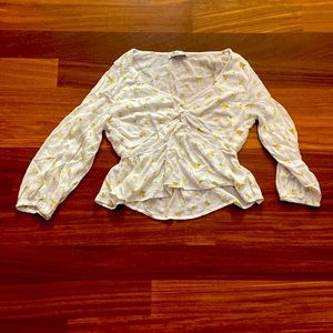 Hollister babydoll top long sleeve